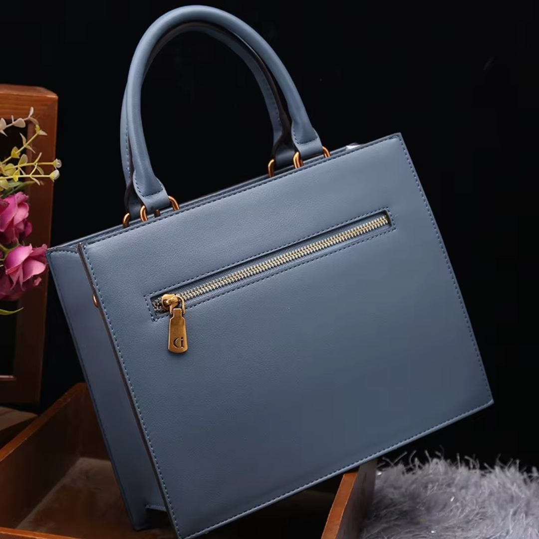 Mystical handbag with cat illustrations