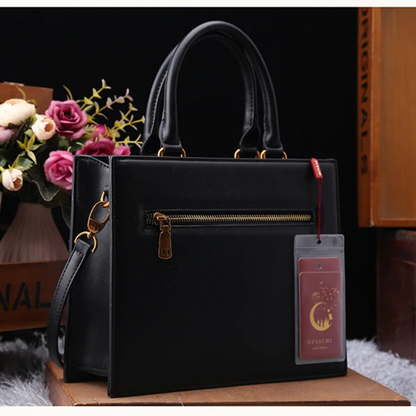 Mystical handbag with cat illustrations